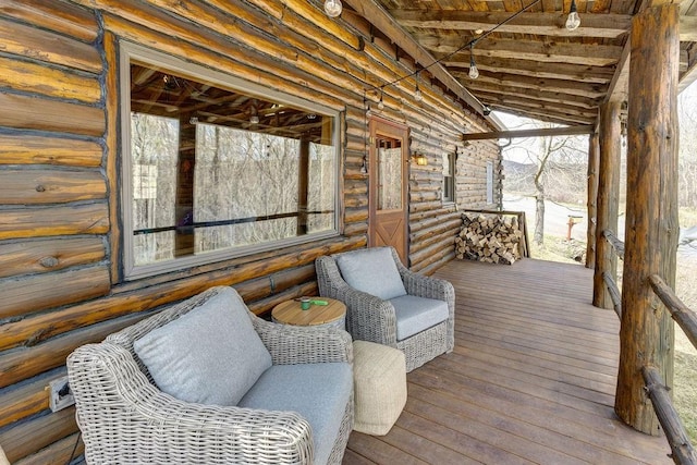 851 Lower Meeker Hollow Rd, Roxbury, NY 12474 - view of wooden deck