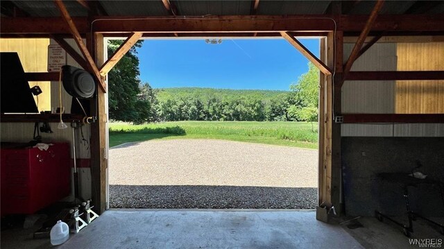 3319 Riverside Dr, Scio, NY 14895 - interior space with a view of trees