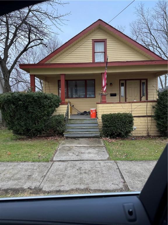 bungalow-style house with a porch