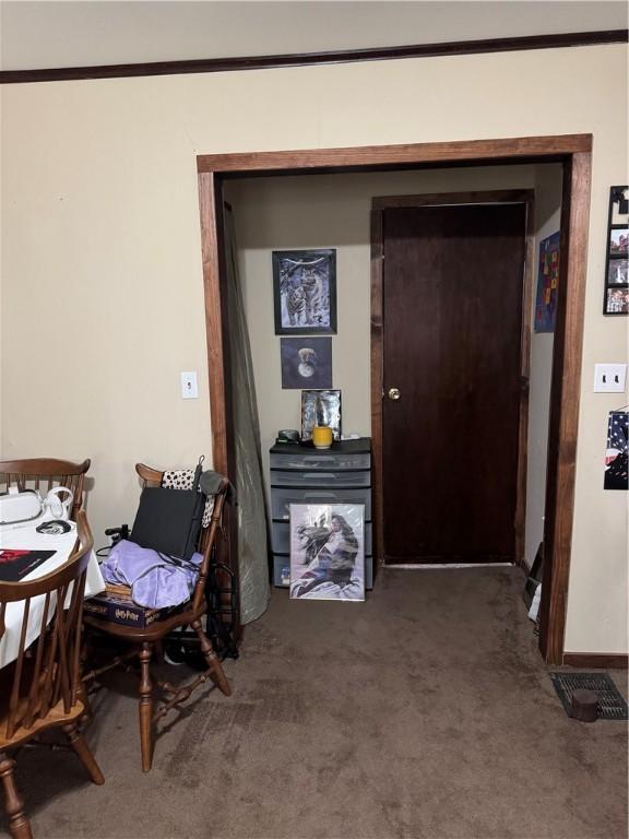 interior space featuring baseboards