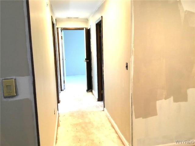 corridor with visible vents