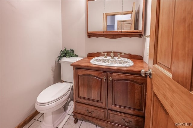 2575 Fuller Rd, Newfane, NY 14028 - half bath with tile patterned flooring, toilet, and vanity