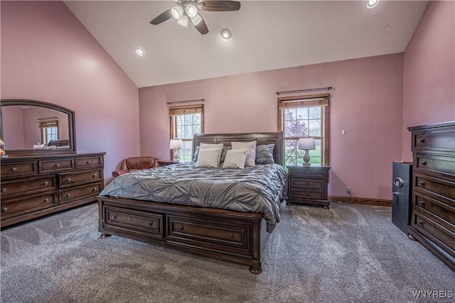 2575 Fuller Rd, Newfane, NY 14028 - carpeted bedroom with baseboards, multiple windows, and recessed lighting