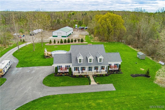 2575 Fuller Rd, Newfane, NY 14028 - bird's eye view with a view of trees