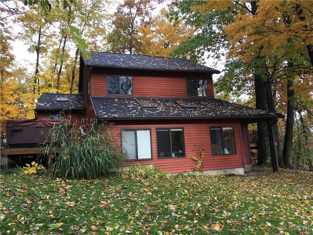 2321 Olanco Rd, Spafford, NY 13110 - view of side of home featuring a lawn