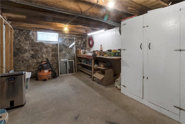 view of basement