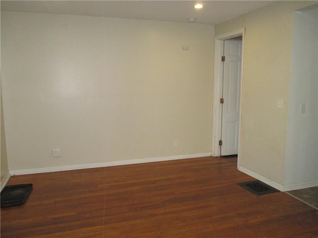 57-59 Maple St, Oneonta-City, NY 13820 - spare room featuring visible vents, recessed lighting, baseboards, and wood finished floors