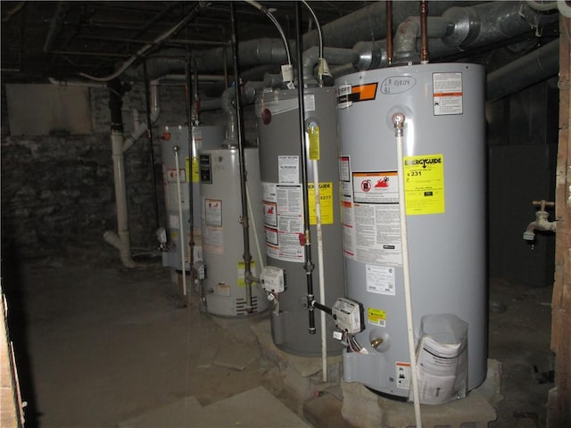 57-59 Maple St, Oneonta-City, NY 13820 - utility room with water heater