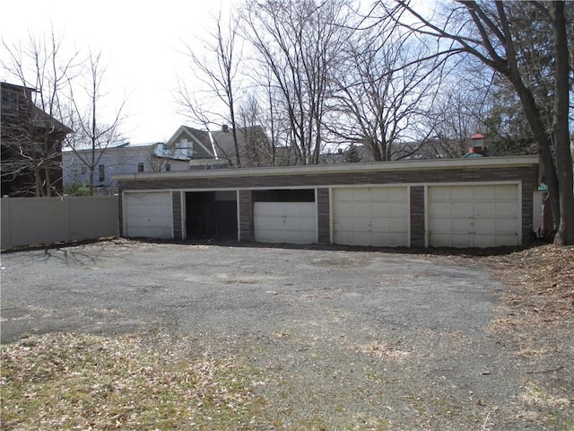 57-59 Maple St, Oneonta-City, NY 13820 - garage with fence