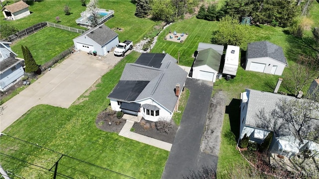 birds eye view of property featuring a residential view