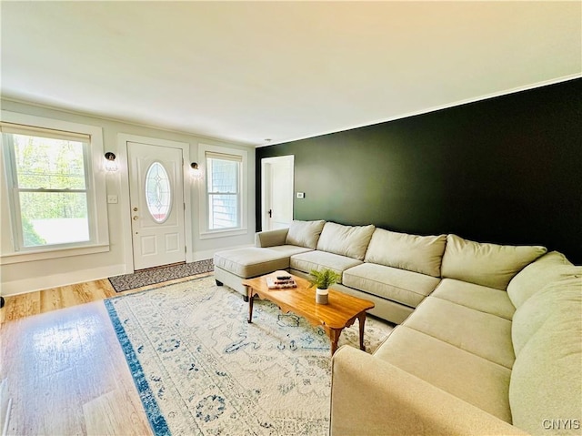1058 State Route 48, Granby, NY 13069 - living room featuring plenty of natural light and wood finished floors