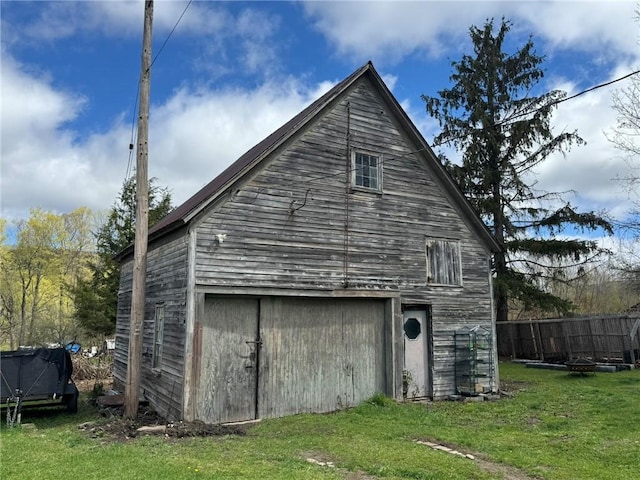 2129 State Highway 206, Masonville, NY 13849 - view of barn featuring a lawn and fence