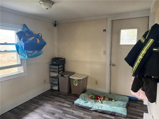 2129 State Highway 206, Masonville, NY 13849 - interior space featuring crown molding, wood finished floors, and multiple windows