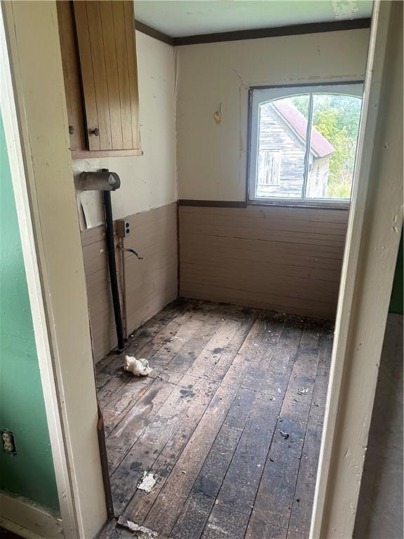 2129 State Highway 206, Masonville, NY 13849 - interior space featuring wood-type flooring and wainscoting