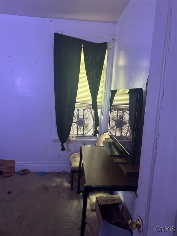 interior space featuring carpet floors
