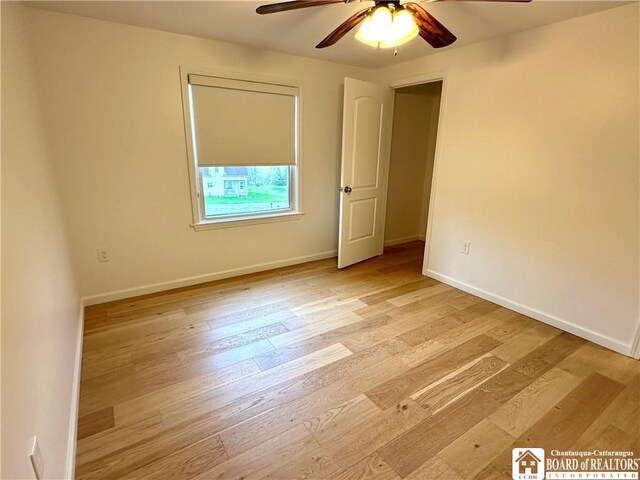 3542 Morgan Hollow Rd, Allegany, NY 14706 - unfurnished room featuring a ceiling fan, baseboards, and wood finished floors