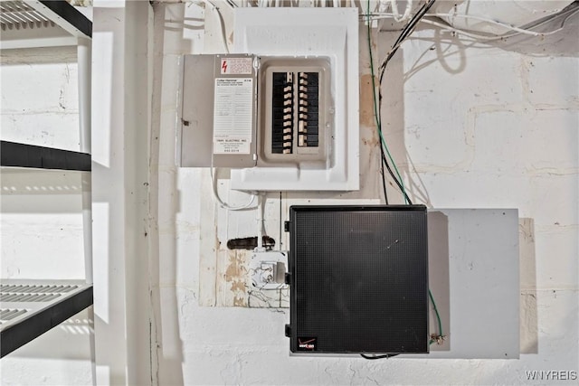 utility room featuring electric panel