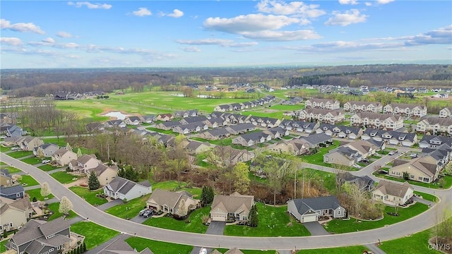 birds eye view of property featuring a residential view