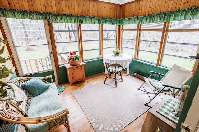 view of sunroom / solarium