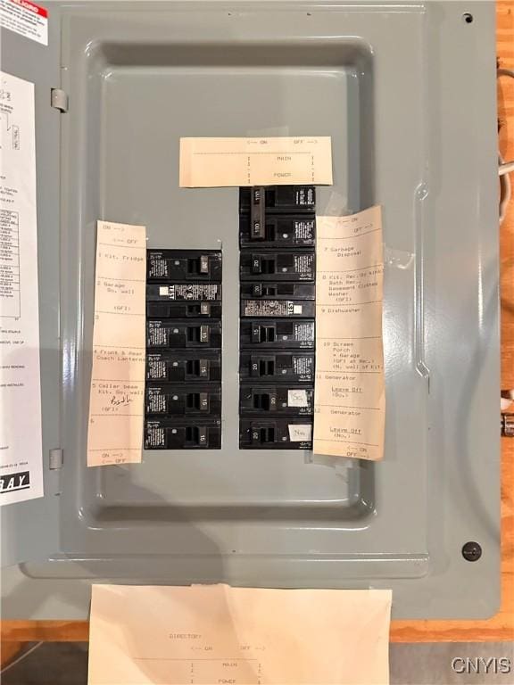 utility room featuring electric panel