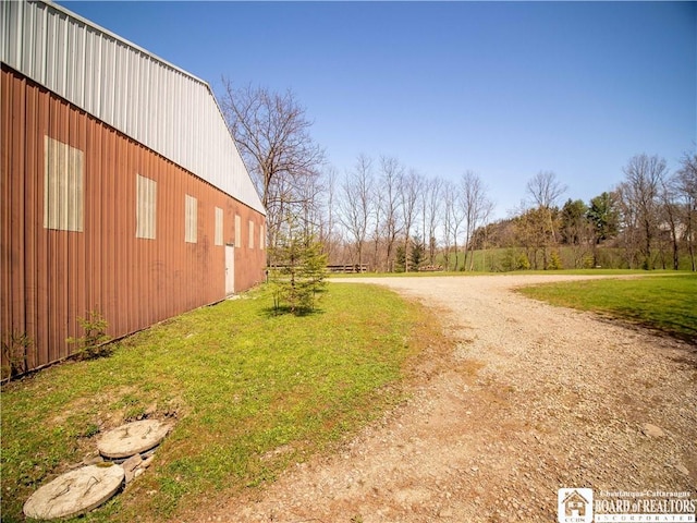 5585 Eke Rd, Harmony, NY 14710 - view of street featuring an outbuilding