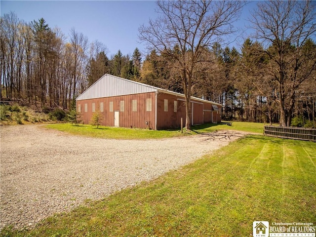 5585 Eke Rd, Harmony, NY 14710 - exterior space with a lawn