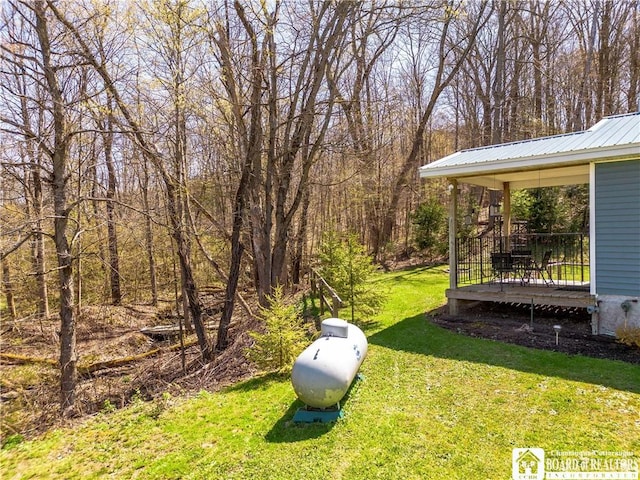 5585 Eke Rd, Harmony, NY 14710 - view of yard with a deck