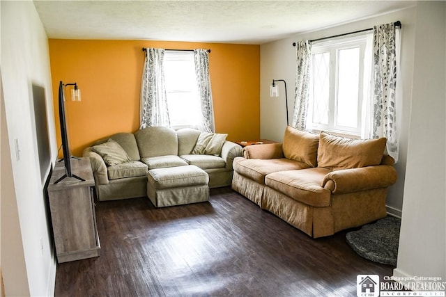 17 Howard St, Carroll, NY 14738 - living area with dark wood-style flooring and a healthy amount of sunlight