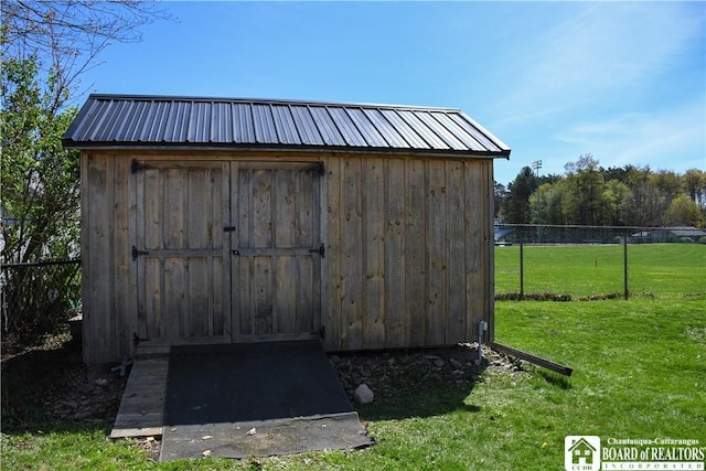 17 Howard St, Carroll, NY 14738 - view of shed with fence