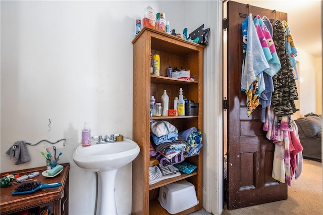 bathroom with a sink