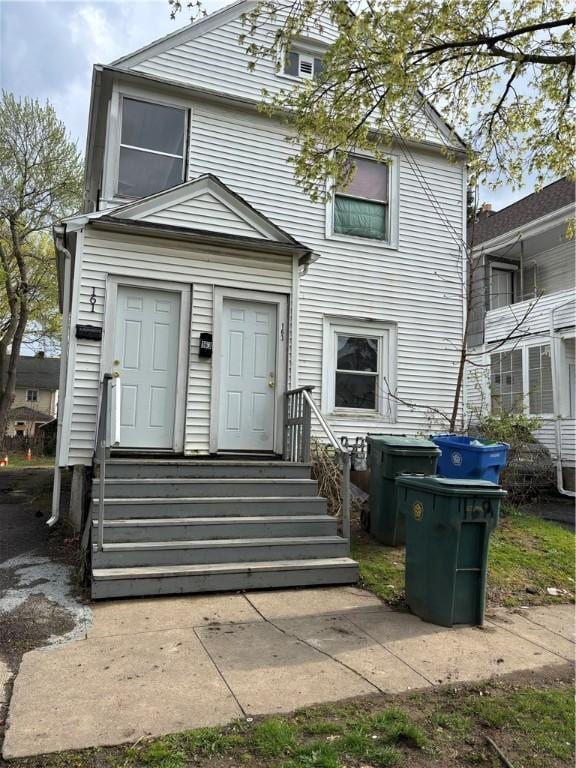 view of rear view of property