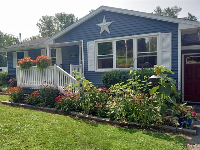 1730 Billington Rd, Elma, NY 14052 - view of front of property with a porch and a front yard
