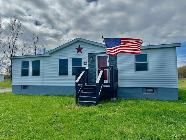 4850 Palmer Rd, Lee, NY 13471 - manufactured / mobile home featuring a front yard