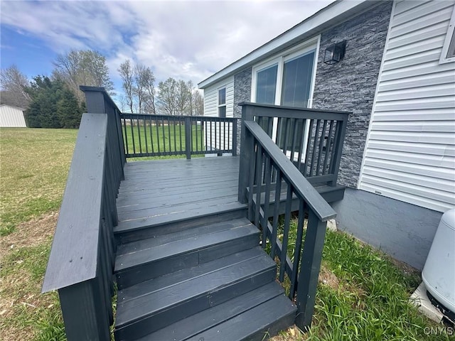 4850 Palmer Rd, Lee, NY 13471 - deck featuring a lawn and stairs
