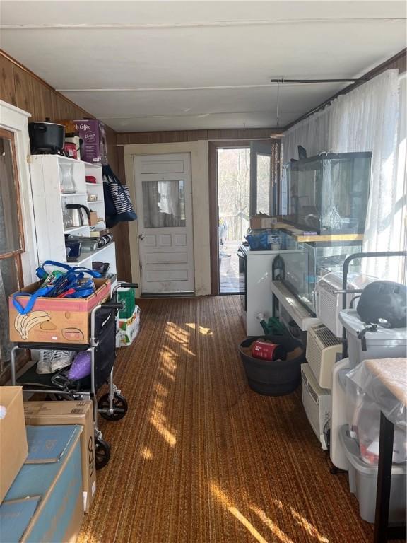 view of storage area