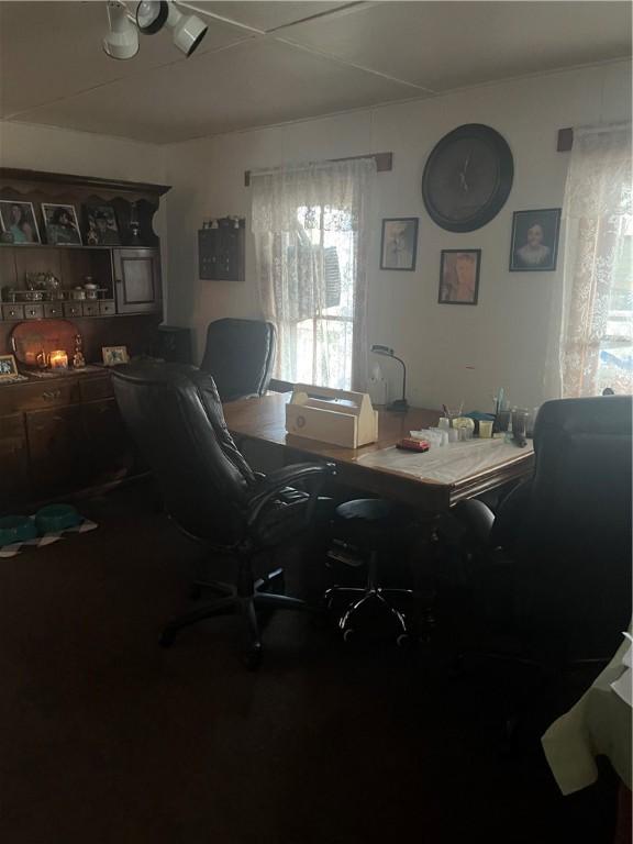 office area with plenty of natural light