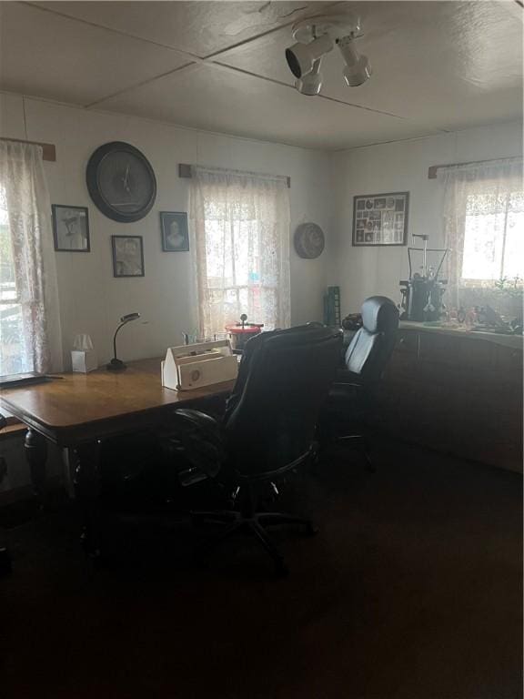 view of home office