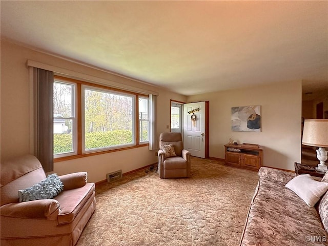 28 Concord Blvd, New Hartford, NY 13413 - carpeted living room featuring baseboards and visible vents