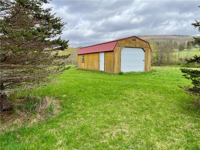 view of outbuilding with an outdoor structure