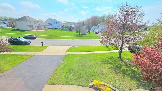 view of street with a residential view