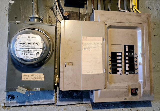 utility room with electric panel
