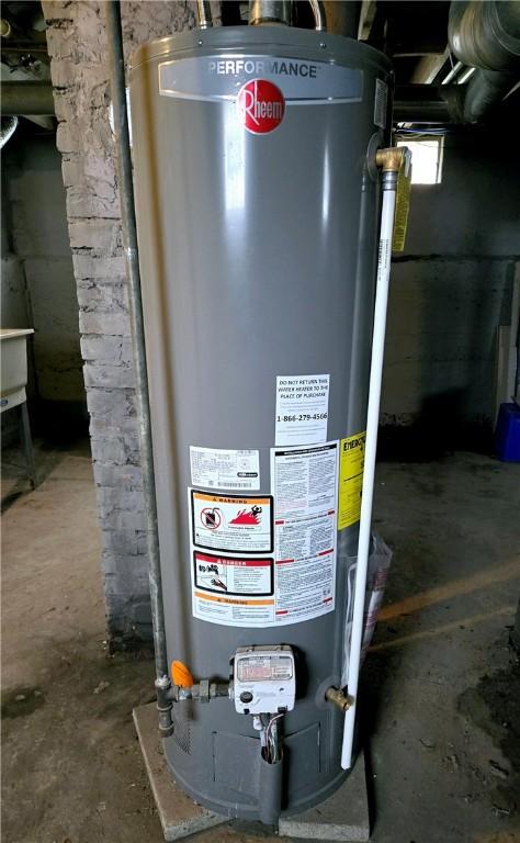 utilities with gas water heater