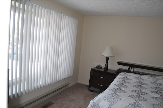 86 Everwild Ln, Greece, NY 14616 - bedroom featuring carpet floors, baseboards, baseboard heating, and a textured ceiling