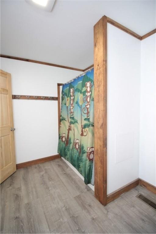 200 Mertz Rd, Bainbridge, NY 13733 - full bath featuring baseboards, visible vents, and wood finished floors