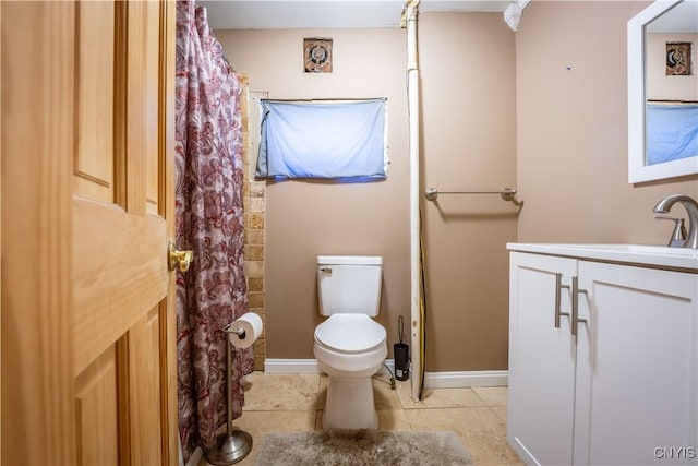 11511 State Route 26, Ava, NY 13303 - bathroom with tile patterned floors, baseboards, vanity, and toilet