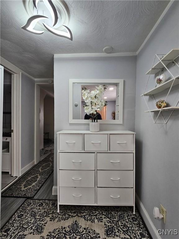 interior space featuring dark wood finished floors