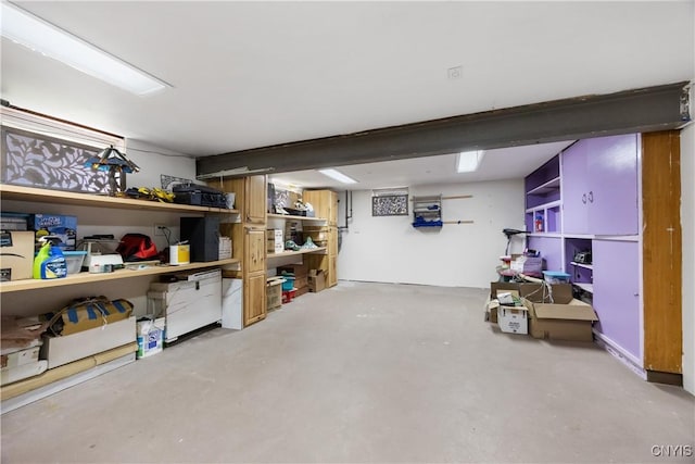 view of storage room