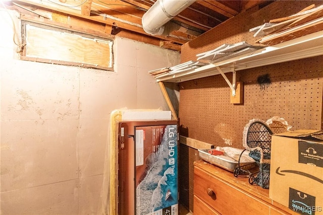 view of storage room
