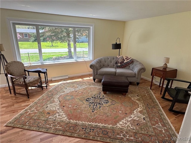 38 Carol Ave, Pomfret, NY 14063 - sitting room featuring baseboards and wood finished floors
