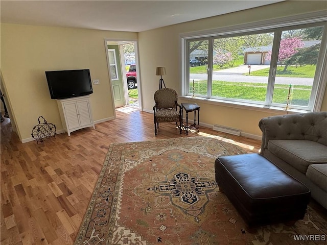 38 Carol Ave, Pomfret, NY 14063 - living area with baseboards and light wood finished floors